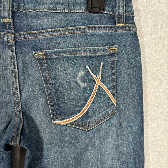 Eunina Bootcut Jeans Size 5 Super Low Rise 70s Retro‎ Y2K Western Rodeo Boho - Picture 15 of 16